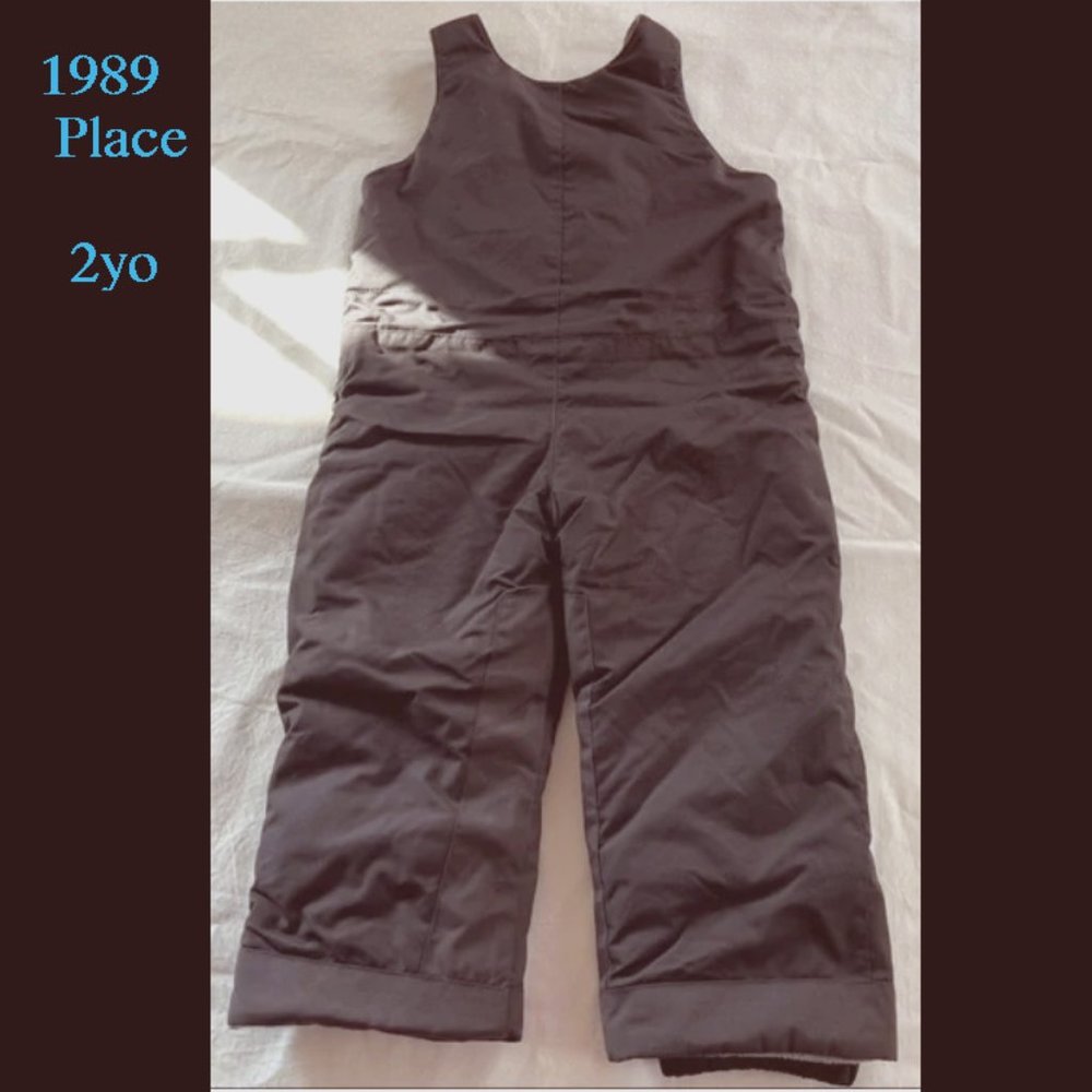 1989 Place Gray Fleece lined Snow pants, 2yo